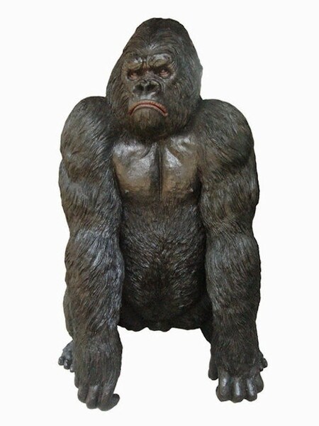 Gorilla Bronze Garden Sculpture